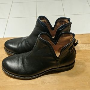 Eric Michael Black Leather Boots Size 8